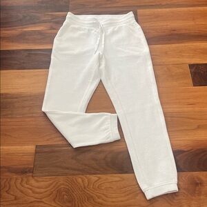 NWOT! 90 Degree By Reflex Textured Creamy White Joggers